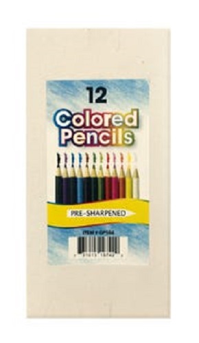 12 Pack Color Colored Drawing Pencils (Pre-sharpened)