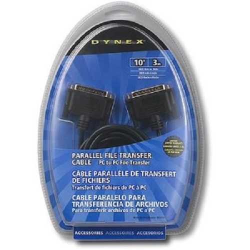 Dynex - 10' Parallel File Transfer Cable
