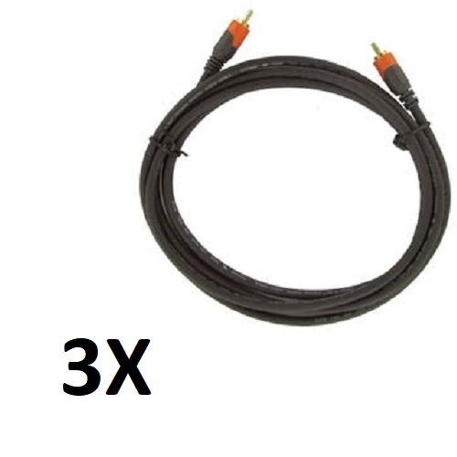 3X 8' Digital Coax Cables