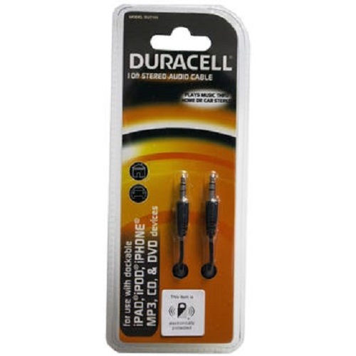 Duracell 10 ft Black Stereo Audio Cable