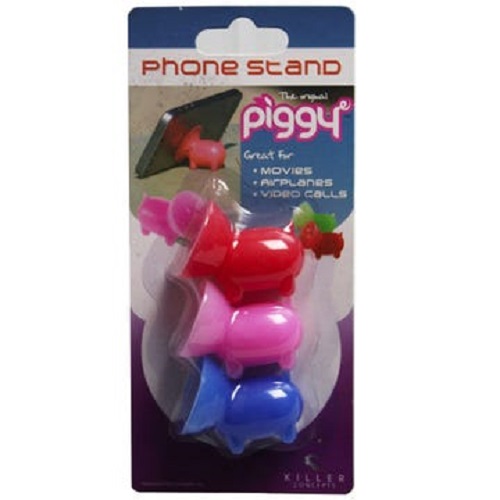 3 Pack Silicone Piggy Phone Stand