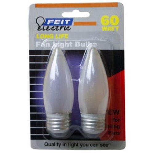 2 Pack 60 Watt Fan Light Bulbs