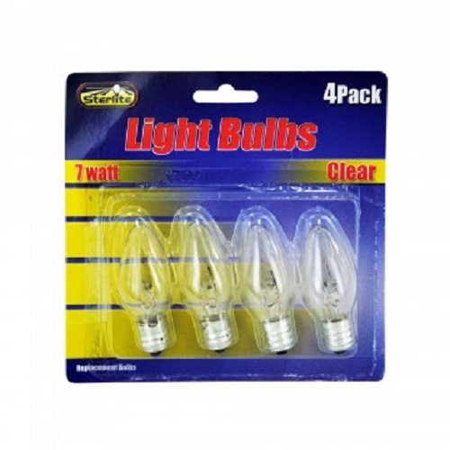 7 Watt Clear Night Lights Bulbs (4-pack)