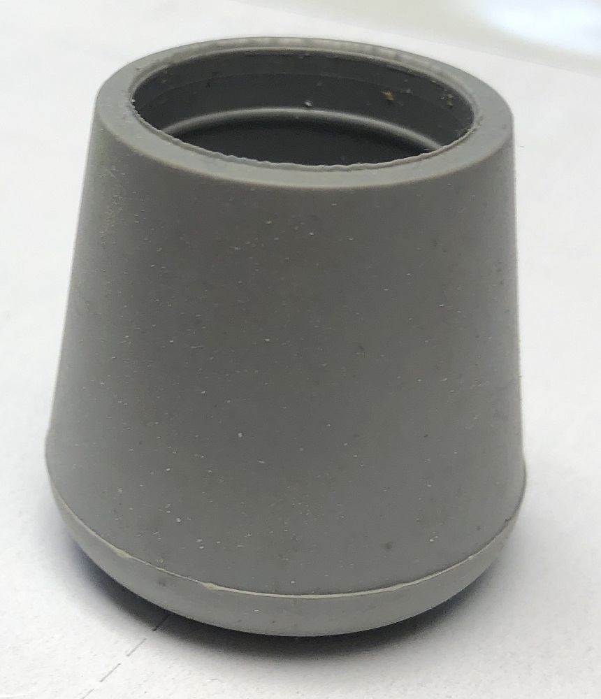 24 Rubber Gray Chair Tips 7/8'' 