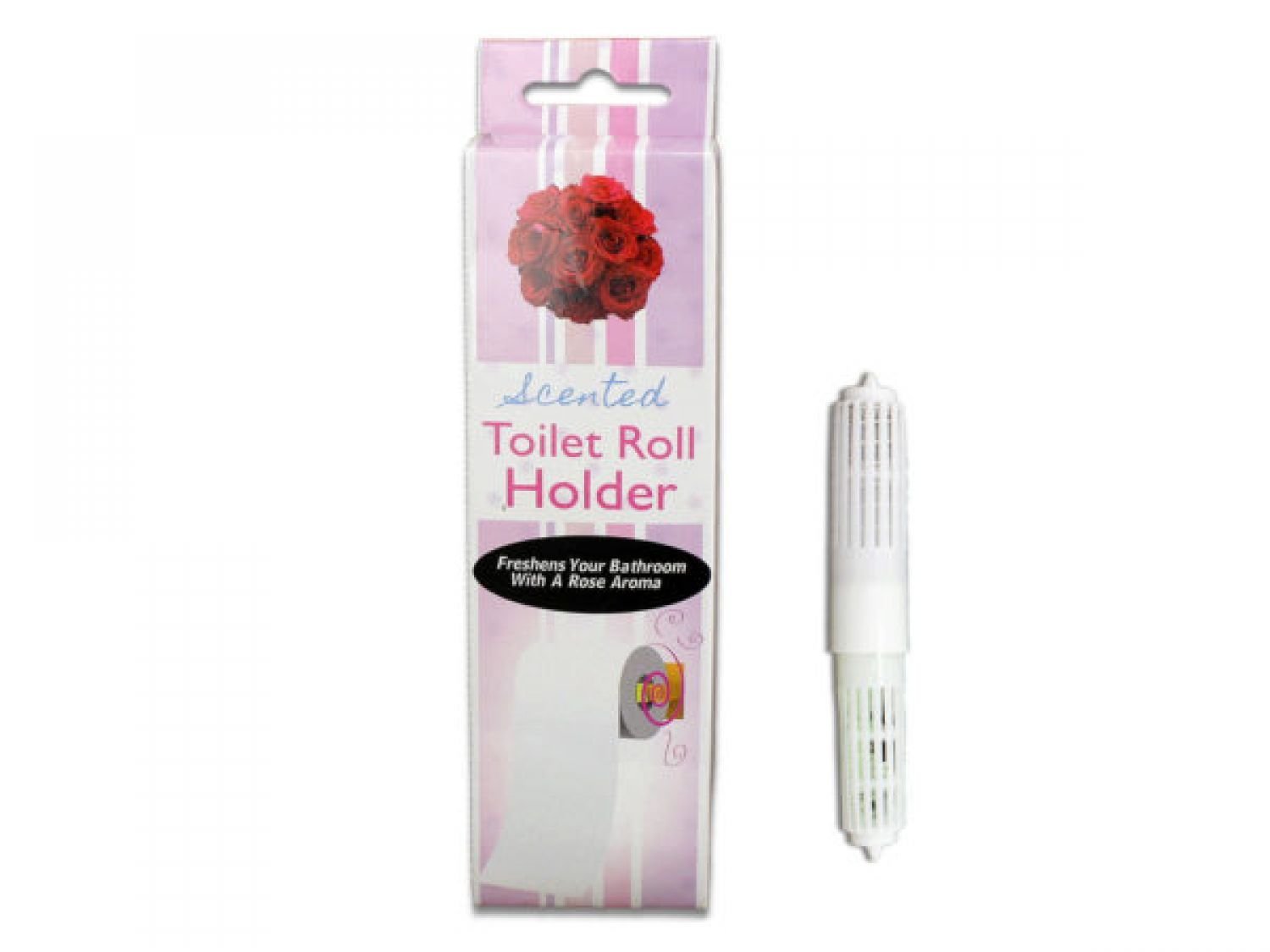 Rose Scented Toilet Roll Holder
