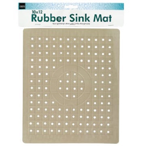 10'' x 12'' Square Rubber Sink Mat