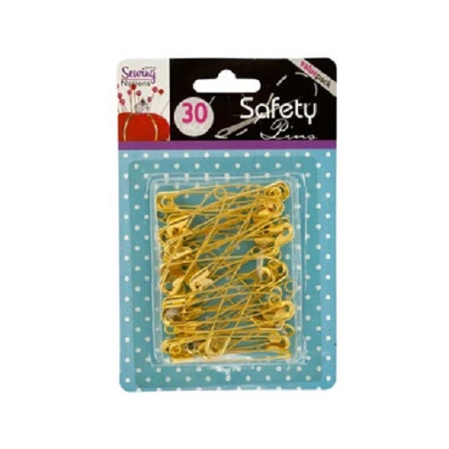 Jumbo Gold Tone Safety Pins (30 pack)