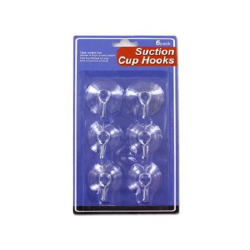 Suction Cup Hooks Set 6-pack (1.5'' Wide)