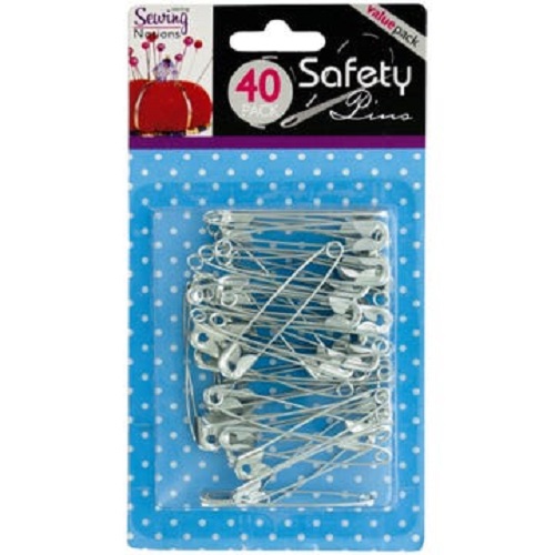 Large #3 Size 2'' Safety Pins (pack of 40)