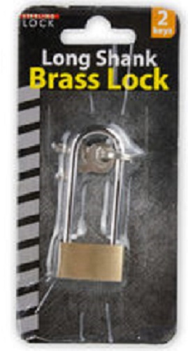 Long Shank Brass Padlock with Keys