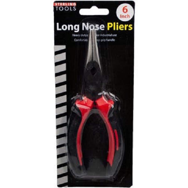 6'' Long Nose Pliers with Cushion Grips