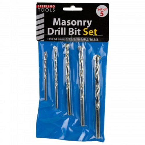 5 Piece Masonry Drill Bit Set