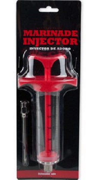 Marinade Injector - 1 oz Capacity with Stainless Steel Blade