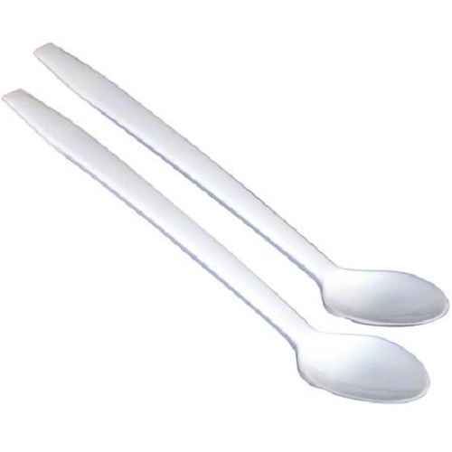 50 8'' Plastic Disposable Soda Spoons