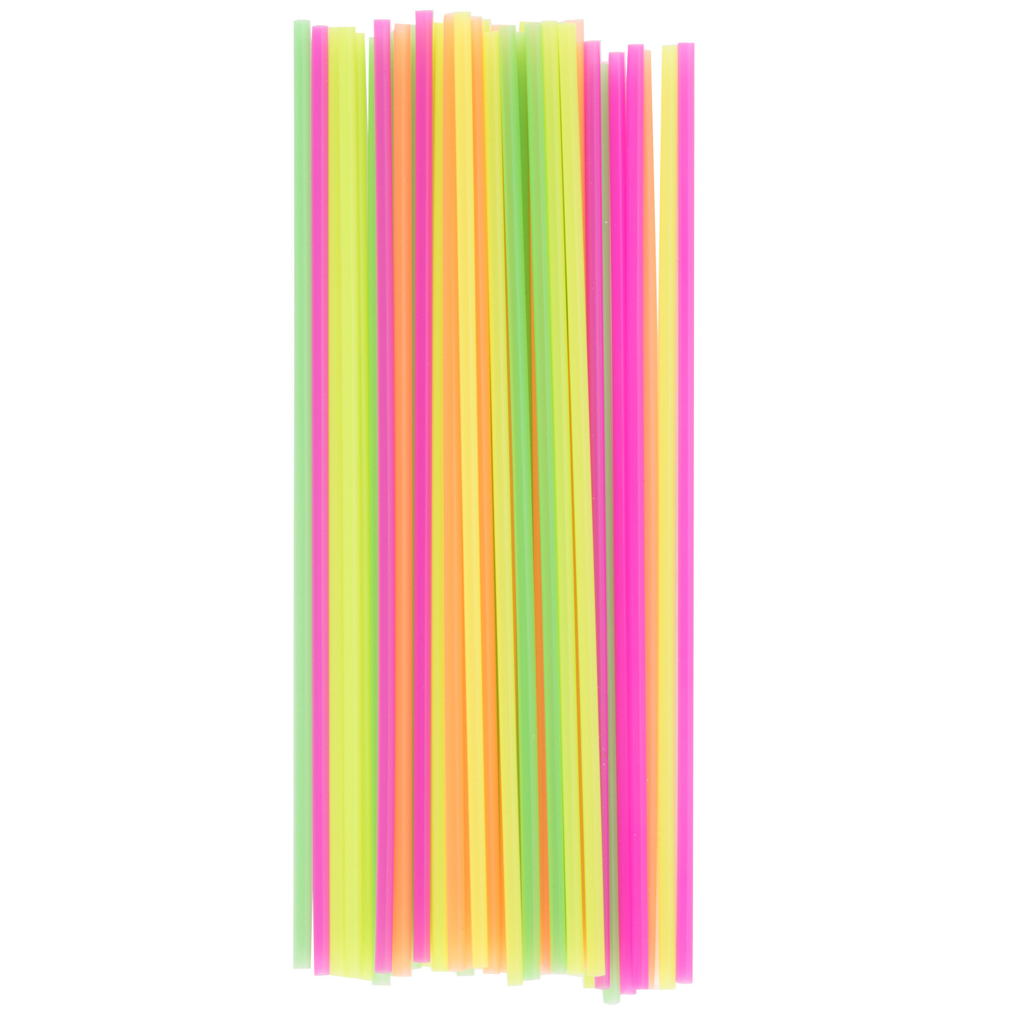 500 7.5'' Neon Beverage Stirrers/Sip Straws