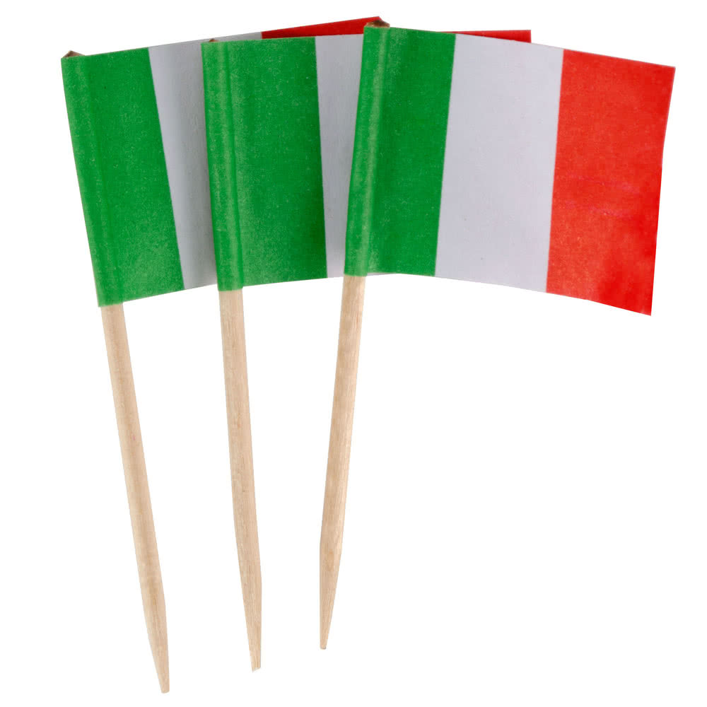 1000 Italian Italy Flag Toothpicks