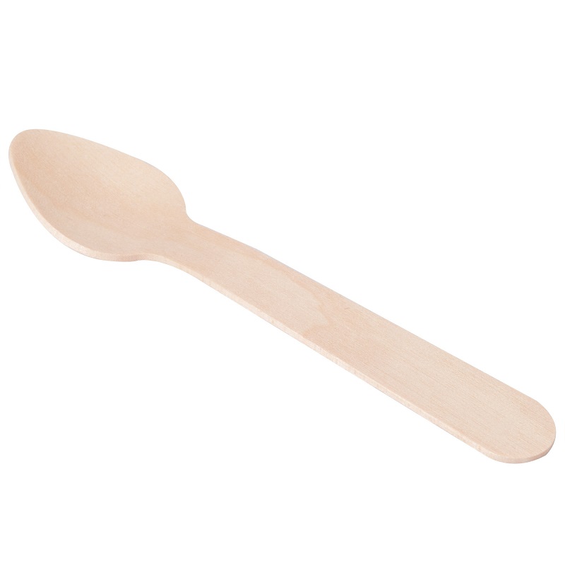 400 Eco-gecko 3.75'' Disposable Heavyweight Wooden Taster Spoons