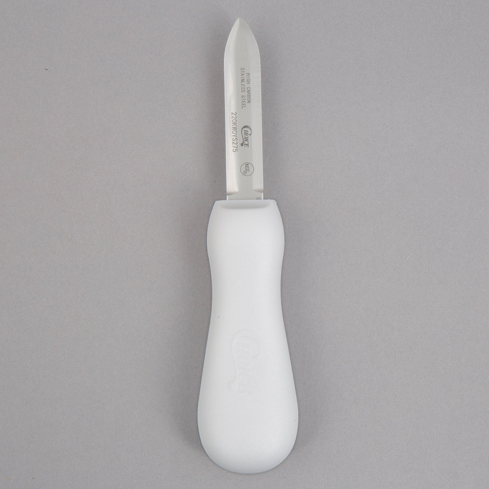 2.75'' White Providence Style Oyster Knife