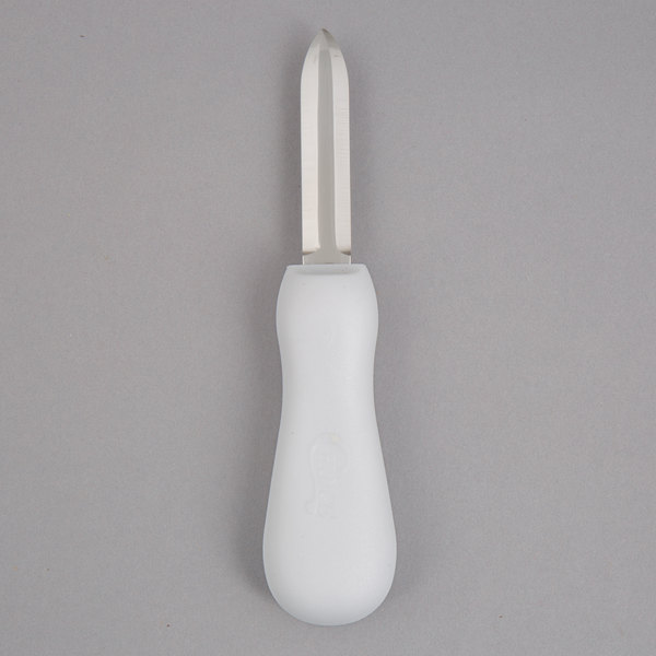 2.75'' White New Haven Style Oyster Knife
