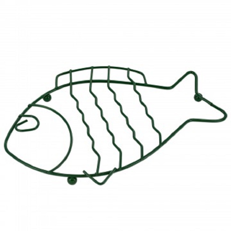 Green Wire Fish Design Trivet