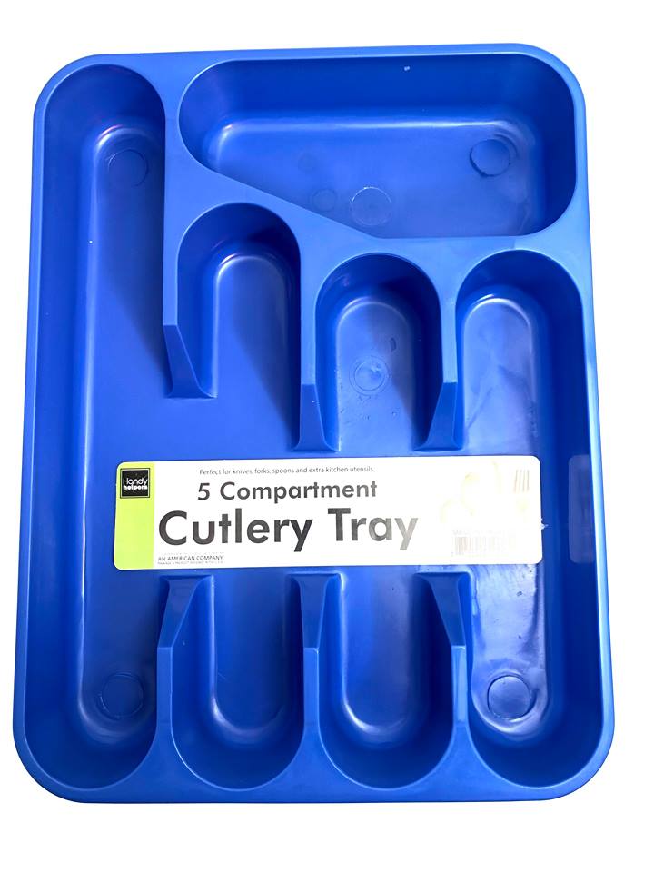 Five Section Plastic Cutlery Tray