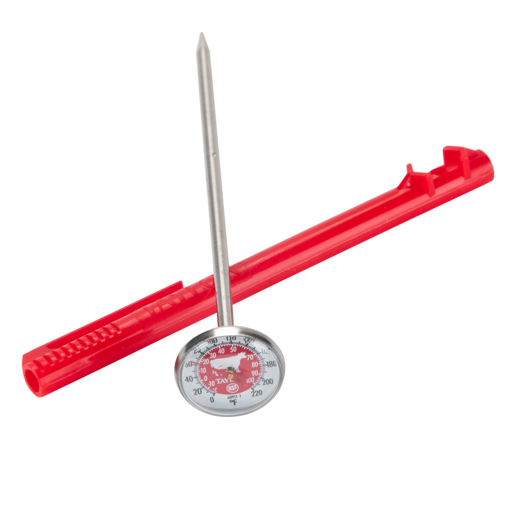 Taylor Color-Coded Thermometer Red/ Raw Meat