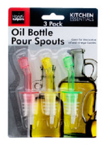 Bottle Pour Spouts (3 Pack) - Great for decorative oil and vinegar bottles!