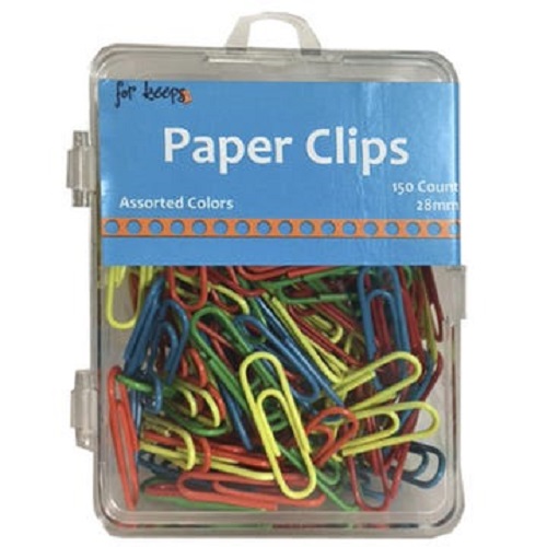 150 Count Paper Clips in Assorted Colors