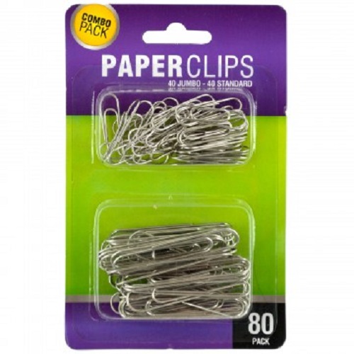Standard and Jumbo Paper Clips