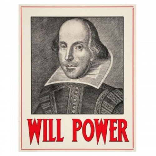 Will Power (William Shakespeare) Metal Wall Sign