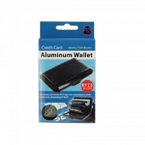 Aluminum Wallet Credit Card with RFID Blocking