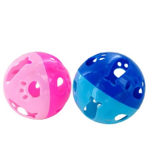 Large Cat Ball Toy with Bell (set of 2)