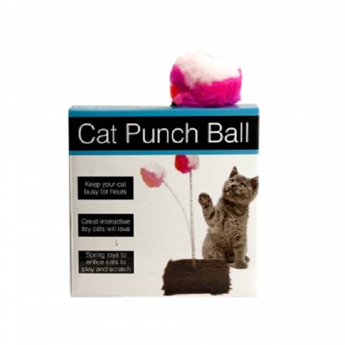 Cat Punch Ball Toy with Furry Base