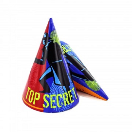 Top Secret Theme Party Hats (set of 8)