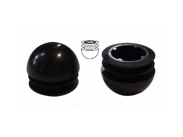 4 1.5'' Round Multi-Gauge Ball Glide Inserts for Patio Furniture Tubes/Legs