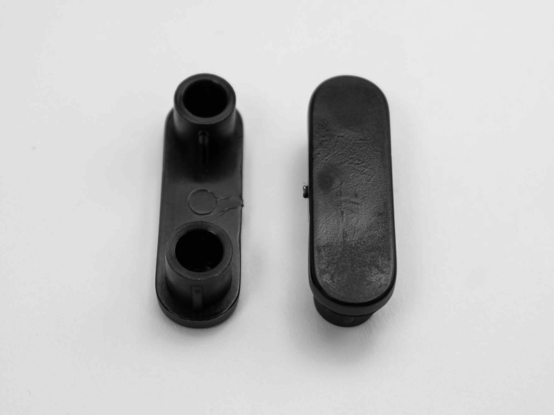 8 Racetrack Shaped Insert Glides Fits 1-7/8'' x 9/16'' O.D. Patio Tubes/Legs