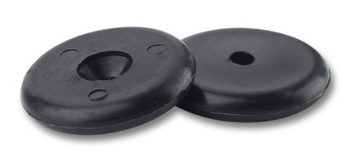 16 Nylon 1-1/8'' Disk Cap Screw Glides for Patio Furniture Legs