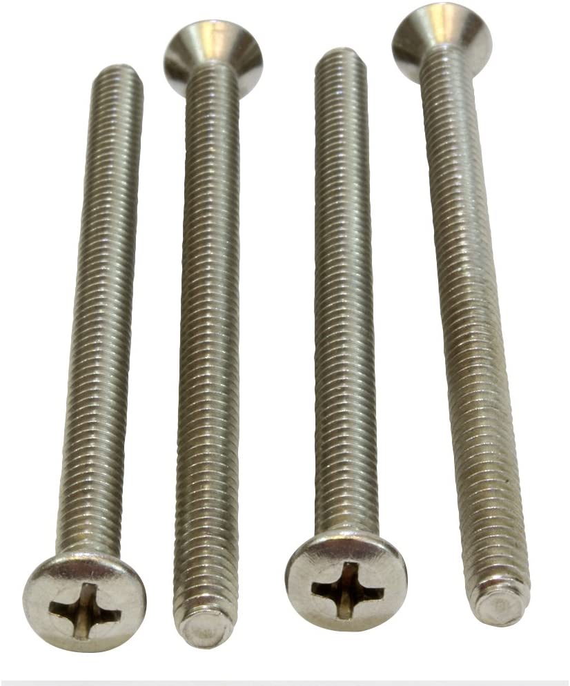 4 Stainless Steel 10-24 and 2-1/2'' Philips Head Bolts with lock nuts