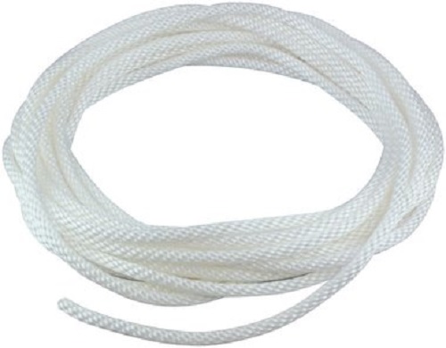 60' Ft 5/16'' Braided White Nylon Flagpole Halyard (Rope)
