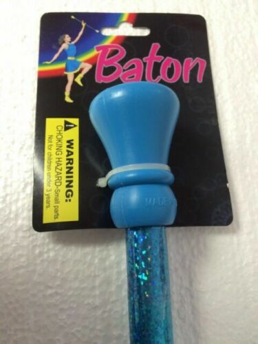 24'' Plastic Glitter Baton (Blue)