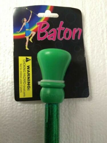 24'' Plastic Glitter Baton (Green)