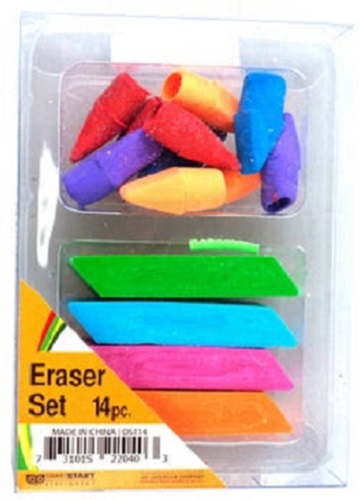 Colorful Eraser Set (14 Pack)