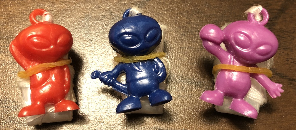 Mini Alien Parachutists (set of 3)