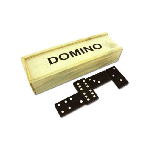 Mini Dominos Dominoes Set in Wooden Travel Box (28 Pieces)