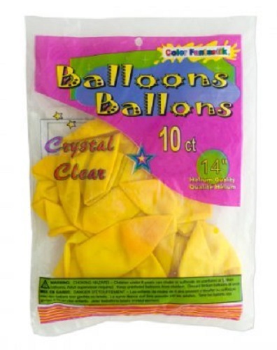 14'' Yellow Balloons (10 pack)